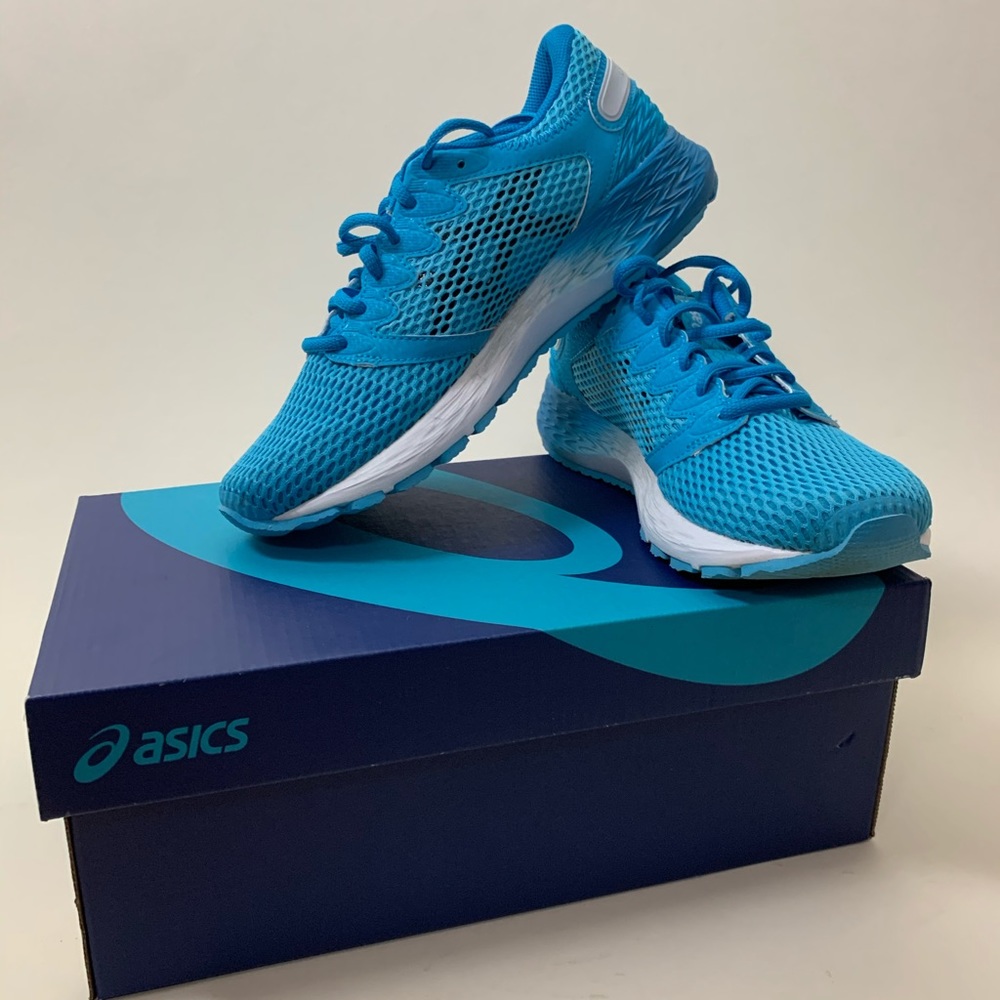 Women’s ASICS blue-turquoise-aquarium 7.5